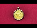 16th century french renaissance king francis i gold ecu coin pendant