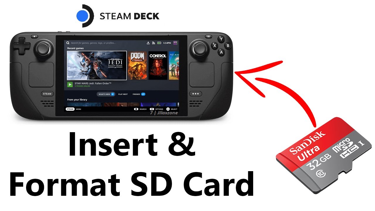 How To Insert And Format SD Card In Steam Deck 