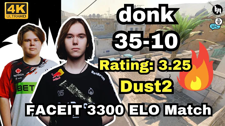🔥donk (35-10) w/zweih (Dust2) | FACEIT avg 3300 ELO | Jan 9, 2025 #cs2 #pov