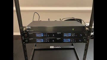 4x Shure QLXD and UA844+SWB setup | qlx-d antenna and power distribution setup