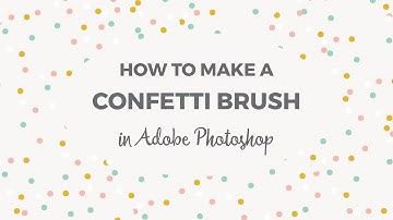 How to make a confetti brush in Photoshop