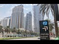 Dubai, UAE - Drive from Downtown Dubai to Burj Al  Arab/Wild Wadi via LaMer in Jumeirah - HD Quality