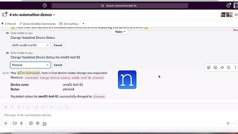 Network to Code Demos Using ChatOps to Talk to Your Network