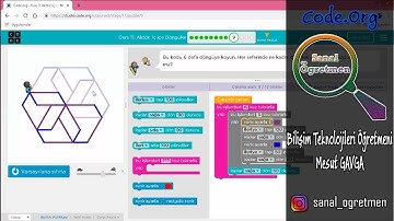 Code.Org Kurs 3 Ders 11 Aktör İç İçe Döngüler