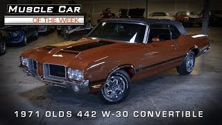 1971 Olds 442 W30 Convertible Muscle Car Of The Week Video #33