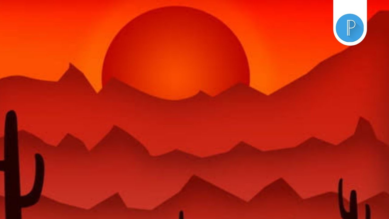 How To Create a Colorful Vector Landscape Illustration | Pixellab ...