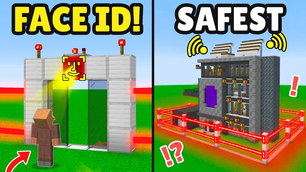 Secure House Minecraft 🔐WORLD'S Secure SMART HOUSE in Minecraft! - Minecraft Builders