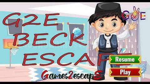 G2E Beck Escape Walkthrough [Games2Escape]