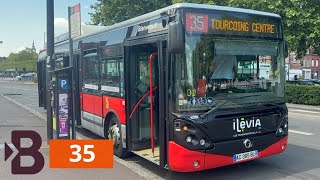 Irisbus Citelis 12 Gaz N°10256 Ligne 35 Trajet Complet De Roubaix Euroteleport a Tourcoing Centre