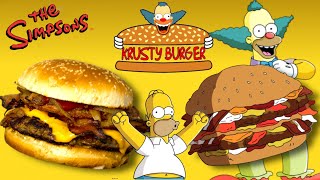 Udělal jsem Krusty burger ze seriálu Simpsonovi.