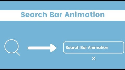 AWESOME SEARCH BAR ANIMATION | HTML & CSS | JQUERY