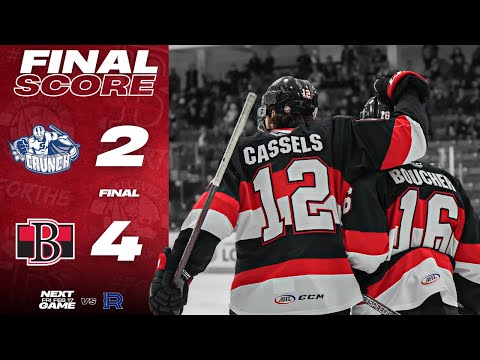 HIGHLIGHTS: Syracuse Crunch - 2 @ Belleville Senators - 4