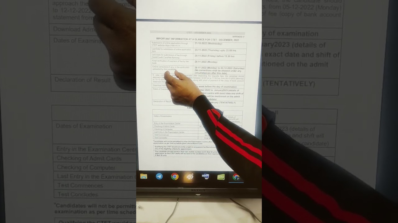 CTET 2022 | Online Form Correction Date 