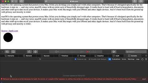 Safari reader CSP bypass