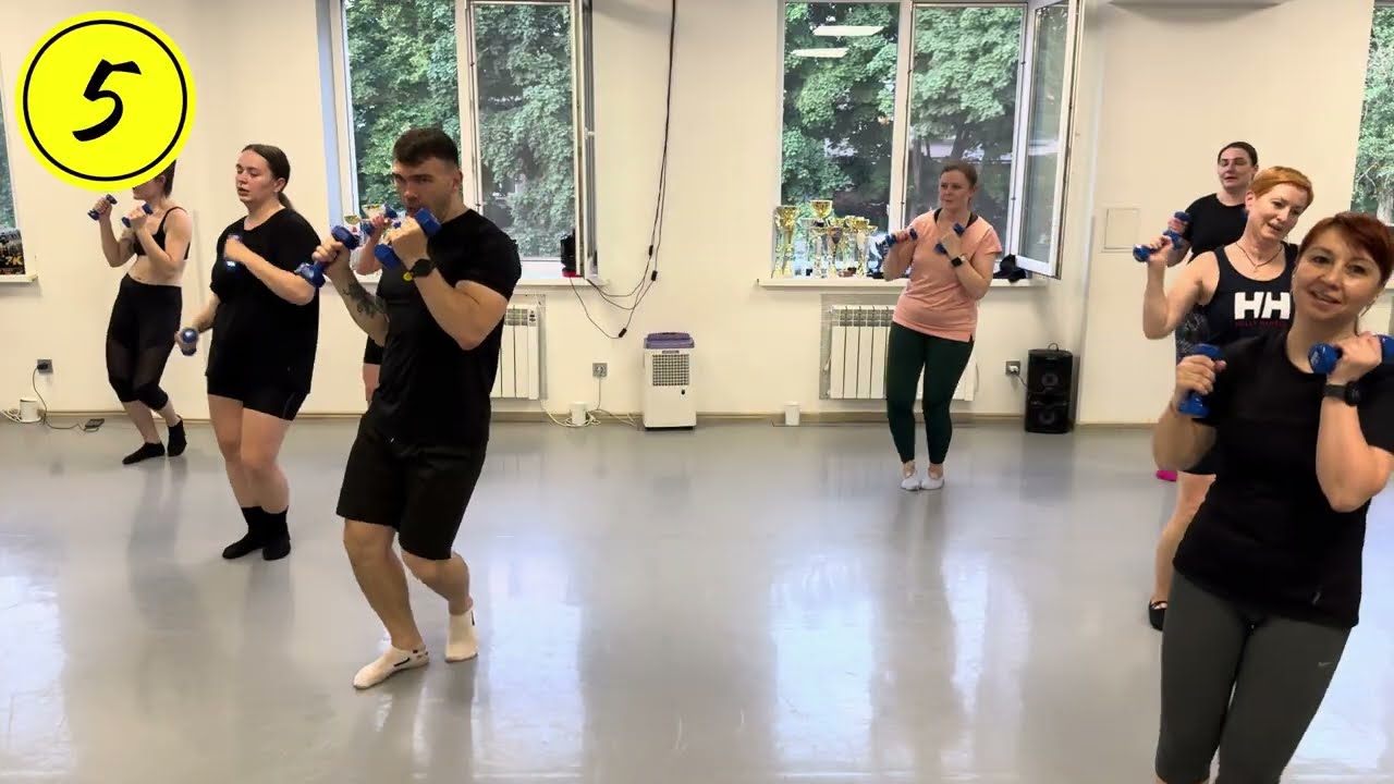 1 Stunde HIIT Box- & Functional-Workout | Ganzkörper Training mit & ohne Hanteln | 50/10 Intervall