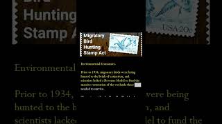 Scilebration m 03 d 26 Migratory bird hunting stamp act