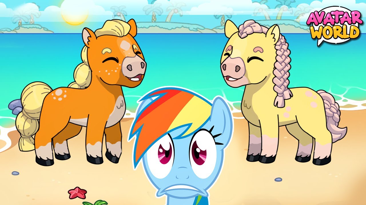 AS PÔNEIS NA PRAIA POR UM DIA (Avatar World) #LuliRarity