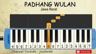 not pianika padang wulan - lagu daerah nusantara tradisional indonesia - belajar pianika not angka