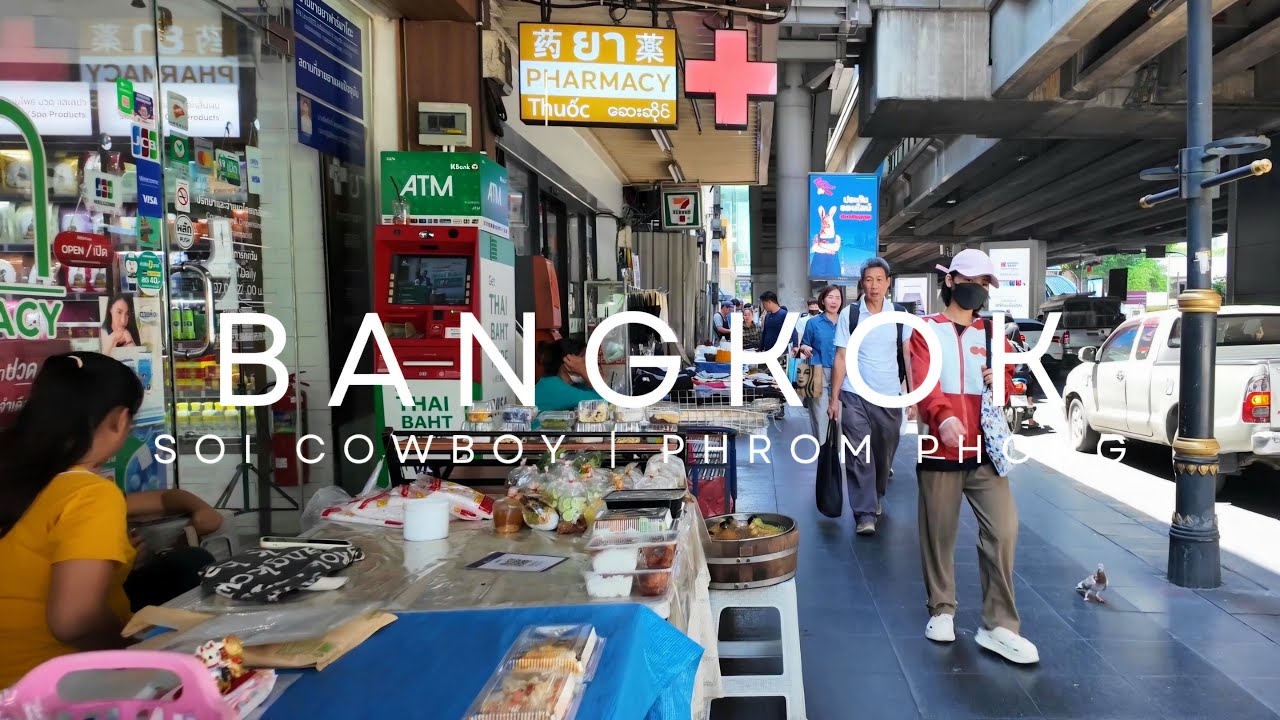 [4K] Walking around Center of Bangkok, Thailand | Soi Cowboy to Phrom Phong Area