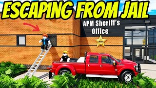 I Helped My BEST FRIEND ESCAPE JAIL In APM! | Roblox American Plains Mudding
