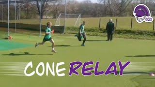 Cricket Warm Ups: Cone Relay