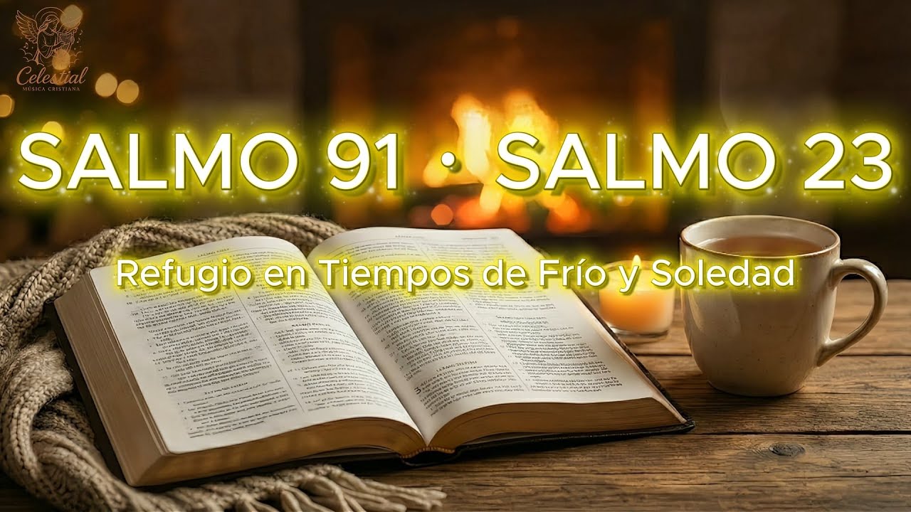 🙏 Oración de Protección para la Familia | Salmos 91 & 23 | Ambiente de Chimenea