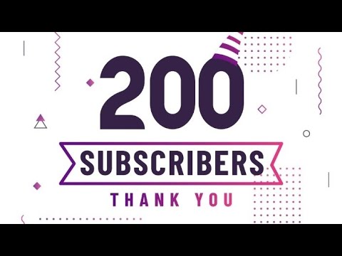 200 Subscribers SPECIAL video (MUST WATCH) - YouTube