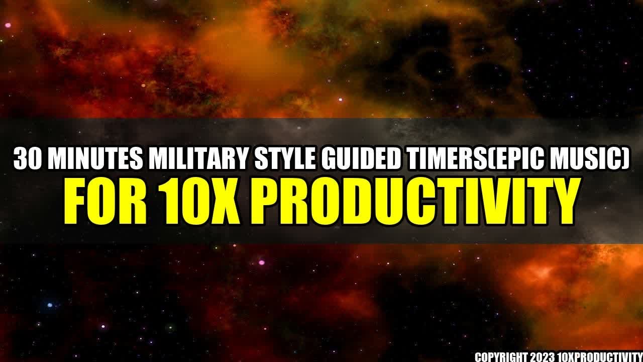 30 MINUTES MILITARY STYLE GUIDED COUNTDOWN TIMER WITH EPIC MUSIC FOR ...