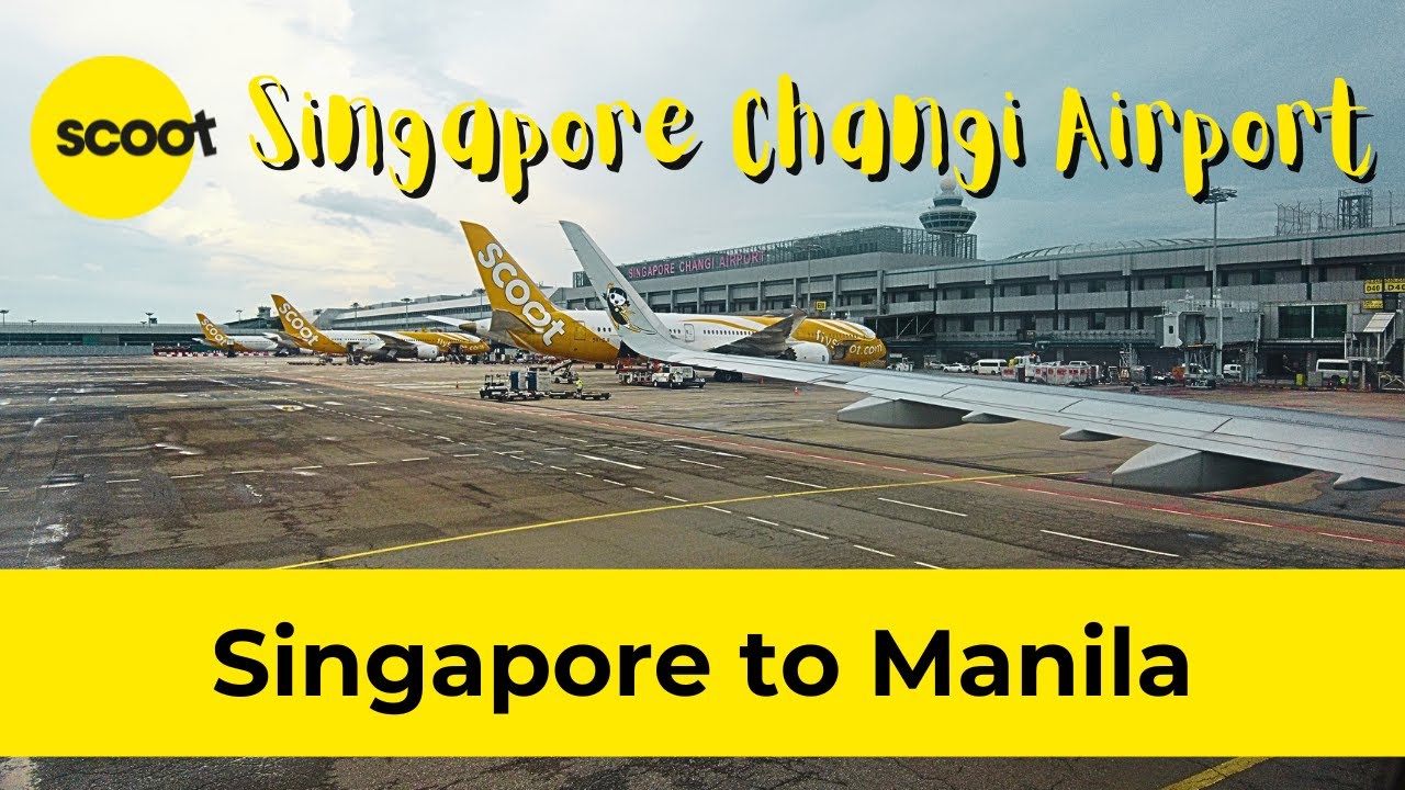 Singapore to Manila Changi Airport to NAIA Scoot Airlines Airbus