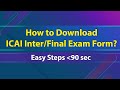 How to download exam form ? CA exams - SSP Portal