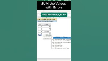 Excel Pro Trick: Ignore the Error Values #excel #shorts