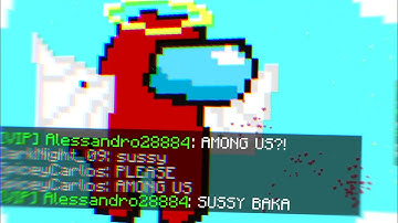 Among Us in Hypixel Pixel Painters | Minecraft