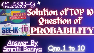 Class 9//PROBABILITY TOP10// Q.no 1 to 10