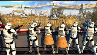 Clones Hold Walls from Ryloth INVASION! - Men of War: Star Wars Mod Battle Simulator screenshot 5