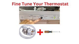 New Refrigerator Thermostat Is To Warm or To Cold, How To Fine Tune By Its Adjustment Screw