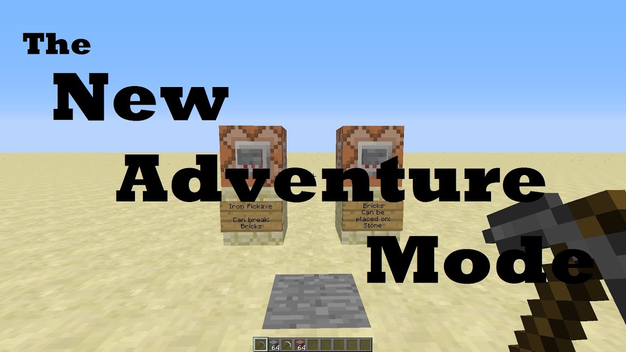 The New Adventure Mode (1.8) - A Quick Minecraft Tutorial - YouTube