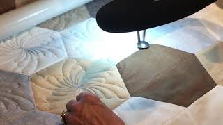 Custom quilting with Quiltpath