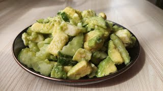 Полезный вкусный салат с авокадо на скорую руку Gesunder und leckerer Salat mit Avokado in 5 Minuten