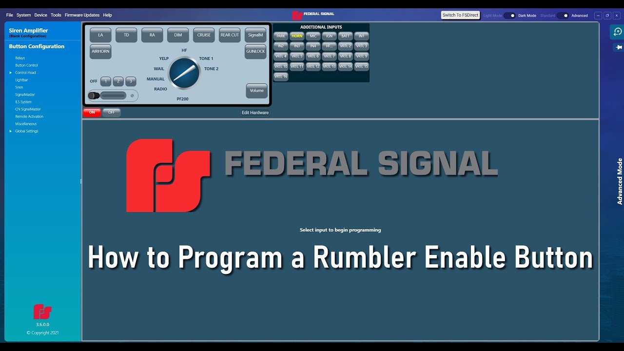Convergence Software - How to Program a Rumbler Enable Button