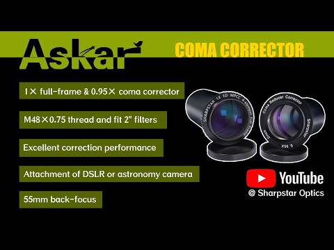 Sharpstar 1× & 0.95× Coma Correctors