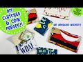 🌟easy DIY🌟medium CLUTCHES!! small coin PURSES!!  made from placemats!!