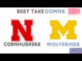 Nebraska vs michigan wrestling 2024  best takedowns