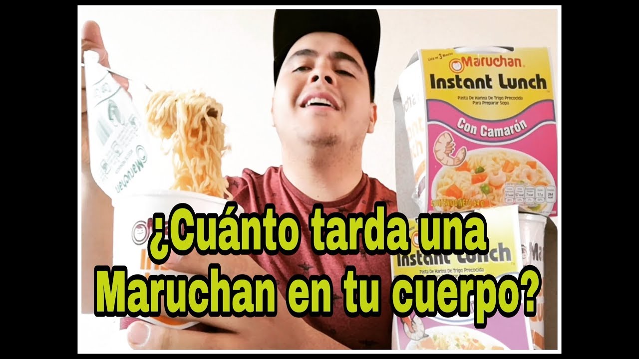 ¿Cuánto tarda en digerir una sopa Maruchan? - YouTube