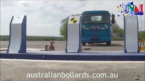 Centurion Surface Mounted HVM PAS 68 IWA-14 Sliding Bollard System