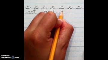 cursive: lowercase c