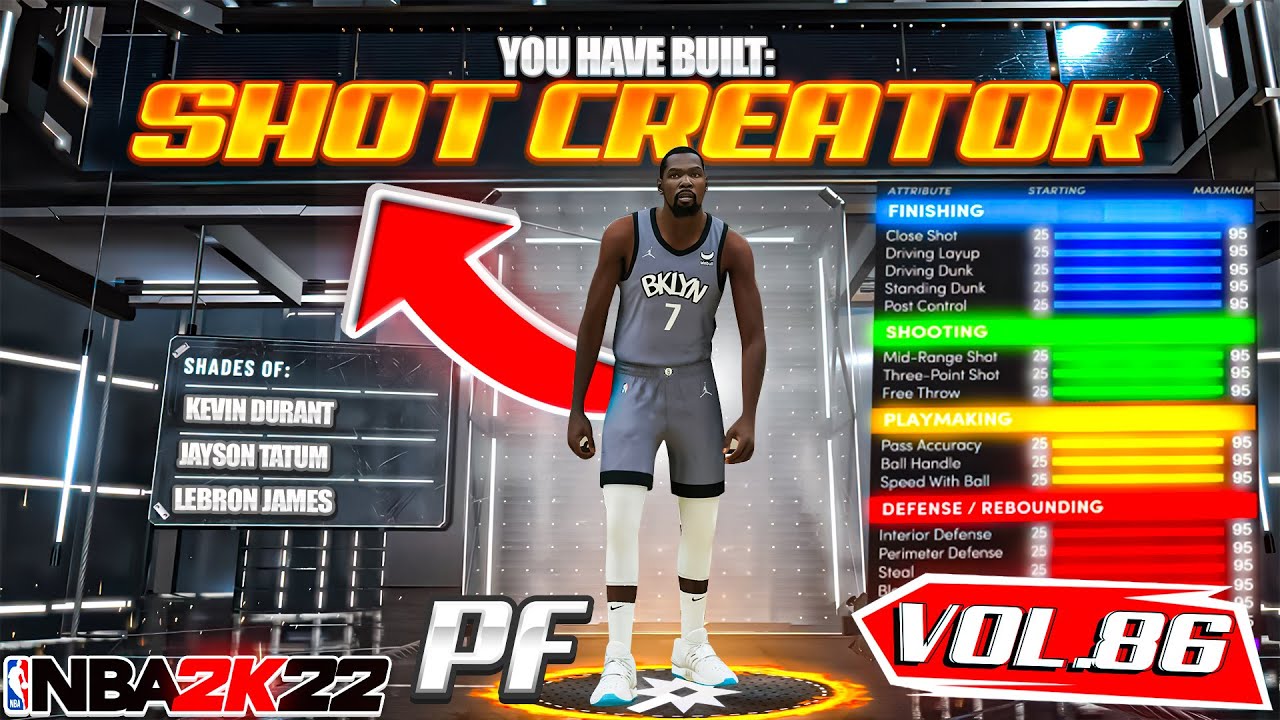 CONTACT DUNKING SHOT CREATOR BUILD AT POWER FORWARD ON NBA 2K22! RARE