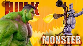 Hulk vs Siren Head Ep:83 | Halloween spoiled by Spider-Man | Halloween Special