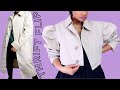 DIY Cropped Puffy Sleeve TRENCH COAT Thrift Flip #1!