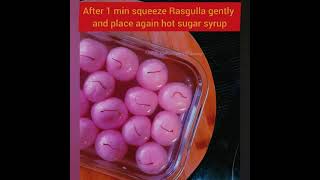 Rasgulla Recipe/Rose Rasgulla/Pink Rasgulla/Homemade Chenna - tips & tricks/घर पर रसगुल्ला #shorts