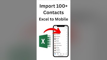 Import 100+ Contacts from Excel to Mobile